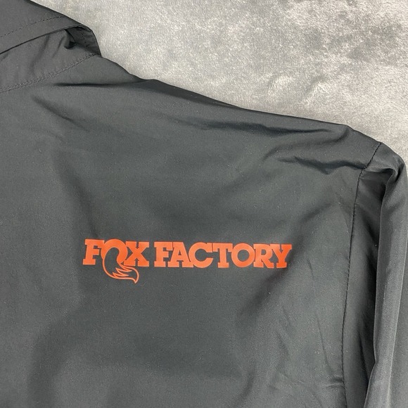 Fox Factory Jacket Mens Sz XXL Black Snap Closure Pockets Jersey Lined Collared - Picture 11 of 15
